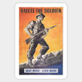 The Liberator, Reprint of British wartime poster. Sticker